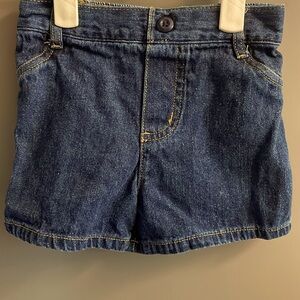 Okie Dokie, size 4T, denim pull on shorts, elastic waistband in back, soft